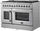 FORNO® Galiano 48" Stainless Steel Pro Style Dual Fuel Range-2