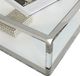 Modus Furniture Jasper Glass Top Console Table with Stainless Steel Base -3