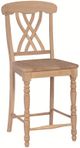 John Thomas Furniture® Customizable Select 24" Lattice Back Counter Stool-0
