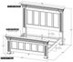 International Furniture Direct Terra Dark Black Queen Panel Bed-2