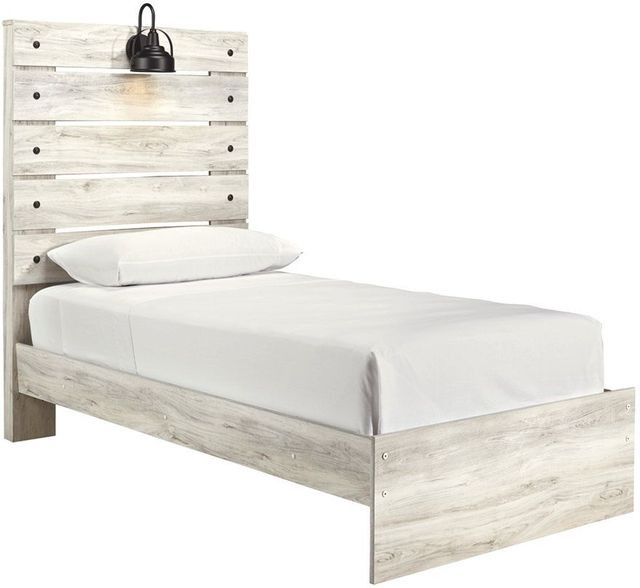 Signature Design by Ashley® Cambeck 3-Piece Whitewash White Twin Panel Bed Set-1
