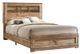 American Wholesale Furniture Salt Creek 3-Piece Rustic Sand Queen Bookcase Bedroom Set-1