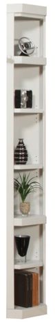 Parker House® Boca 7-Piece Cottage White Entertainment Wall with Corner Bookcase Set-4