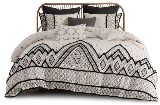 Olliix by INK+IVY Marta 3 Pieces Natural King/California King Flax and Cotton Blended Comforter Set-0