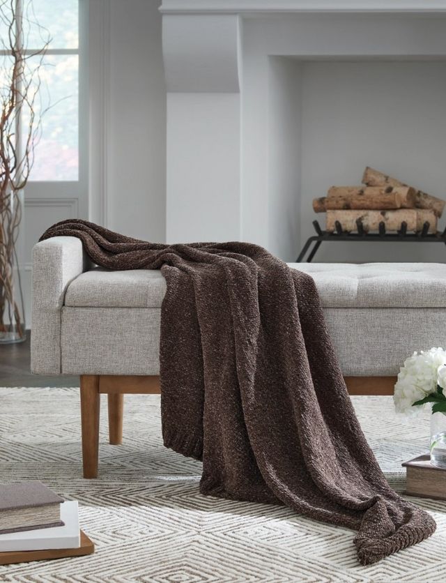 Signature Design by Ashley® Anawood Brown Throw Blanket-2