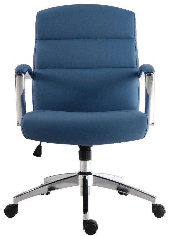 Parker House® Softy Steel Blue Desk Chair-1