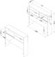 South Shore Fynn Grey Oak Twin Youth Bookcase Headboard-2