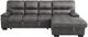 Mazin Furniture Michigan 2-Piece Dark Gray Right-Arm Facing Pullout Sleeper Sectional and Chaise-3