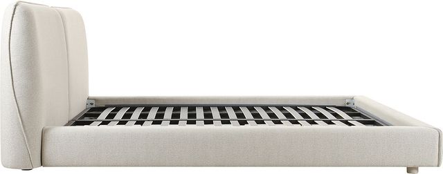 Moe's Home Collection Zeppelin Heather Light Grey Queen Bed-3