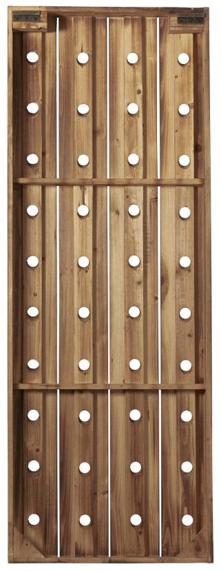 Deco Marche Brown Tall Wall Wine Rack-1
