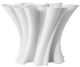 Currey & Company White Godet Twist Vase-1