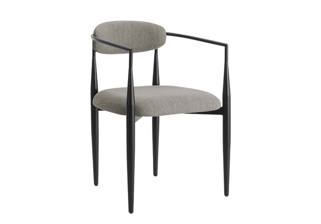 Monarch Specialties Inc. 2-Piece Grey 32" Dining Chair Set with Full Metal Frame-0