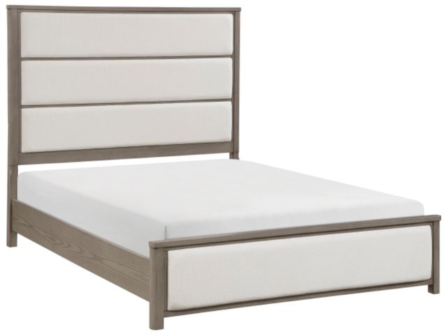 Homelegance® Dalston Beige/Light Gray Eastern King Panel Bed-0