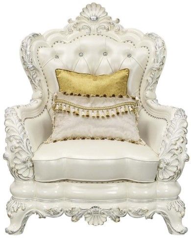 ACME Furniture Adara Antique White/Pearl White Chair-3