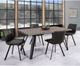 Mazin Furniture Carrie 5-Piece Deep Charcoal Dining Set-0