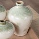 Crestview Collection Ivy 4-Piece White/Tan Vase and Tray Set-3