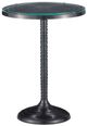 Currey & Company Erno Clear Accent Table with Black Base-0