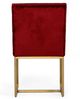VIG Furniture Modrest Barker 2-Piece Gold/Red Chair set-4