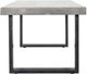 Moe’s Home Collection Jedrik Dark Grey Large Concrete Outdoor Dining Table with Black Metal Legs-2