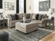 Signature Design by Ashley® Bovarian 2-Piece Stone Sectional with Ottoman-3