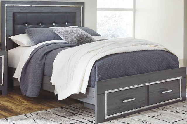 Signature Design by Ashley® Lodanna 3-Piece Gray Full Panel Bed Set-1