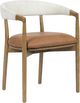 TOV Furniture Vina Cognac/Cream Dining Chair-0