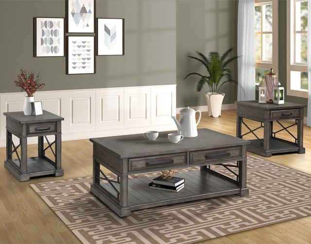 Parker House® Sundance Smokey Gray Chairside Table-2