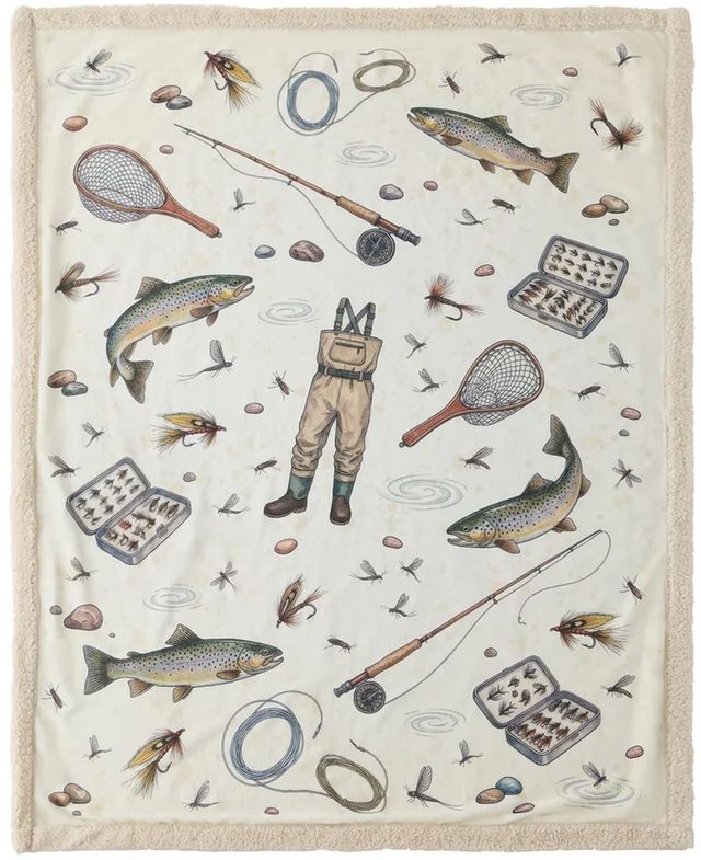 HiEnd Accents Campfire Angler Gear Throw-0