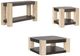 Bassett Mirror Harmony Natural Cocktail Table Wirebrushed Base-4