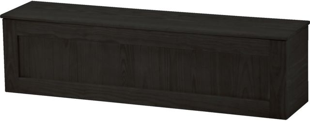 Crate Designs™ Furniture Espresso Wood Lacquer Top Storage Bench-0