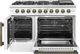 FORNO® Galiano Series Alta Qualita 48" White Pro Style Gas Range-3