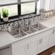 Elkay Lustertone® Classic Lustrous Satin 46" x 22" x 7-5/8" 6-Hole Triple Bowl Drop-In Sink-2