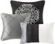 Olliix by Madison Park 7 Piece Grey California King Blaire Comforter Set-2