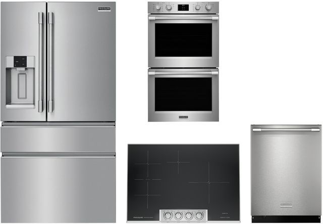 Frigidaire Professional® 4 Piece Smudge-Proof™ Stainless Steel Induction Kitchen Package-0