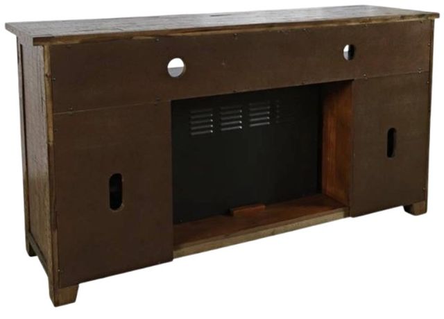 Jofran Inc. Cannon Valley Brown 60'' Fireplace with Logset-4