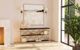 Hooker® Furniture Melange Giles Dark Wood Burl Console Table with Champagne Base-3