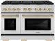ZLINE Autograph Edition Paramount Series 48" Stainless Steel Pro Style Gas Range with Champagne Bronze Accents -0