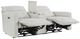 Homelegance® Salida White Double Power Reclining Loveseat with Center Console and Power Headrests-3