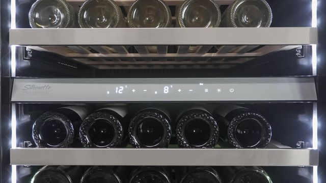 Silhouette® Professional™ Saxony 1 24" 4 Cu. Ft. Stainless Steel Frame Wine Cooler-4