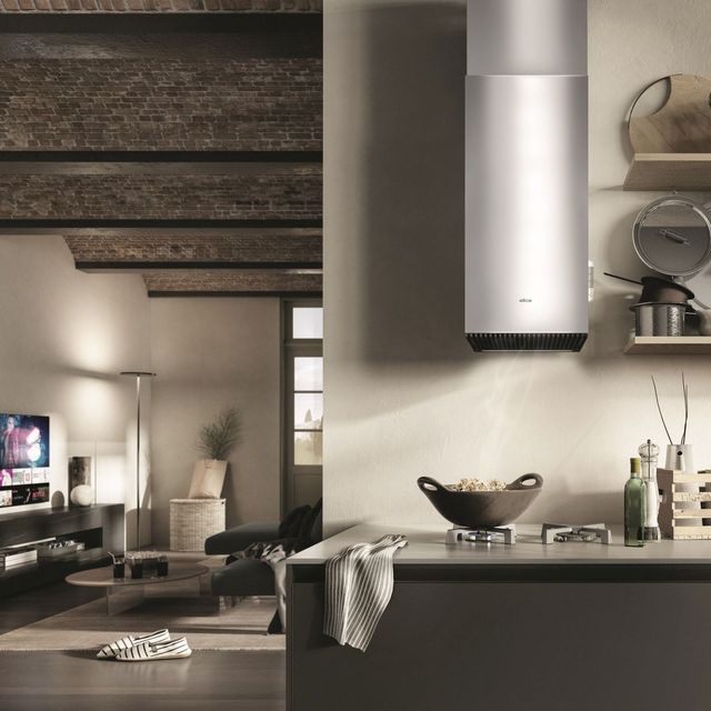Elica Iconic Series Haiku Island 13" Stainless Steel Island Range Hood-3