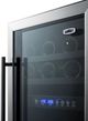 Summit® Black 18'' Dual-Zone Built-In Wine Cellar-4