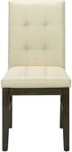 Monarch Specialties Inc. 2-Piece Cream/Grey Side Chair Set-2