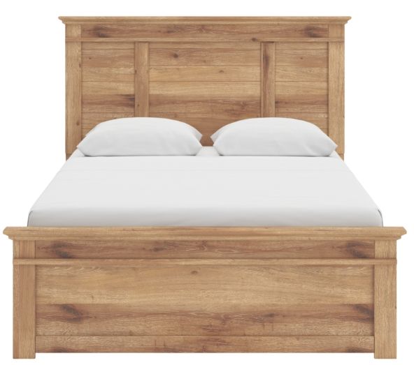 Signature Design by Ashley® Fenderport Tan 86" Queen Panel Storage Bed-2