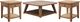 Liberty Furniture Carolina Park 3-Piece Amber Brown Occasional Table Set-0