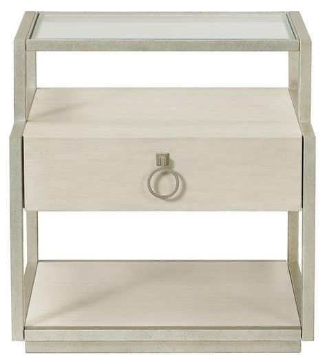 Riverside Furniture Maisie Champagne Rectangular Side Table-1
