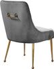 Meridian Furniture Owen Gray Velvet Dining Chair-2