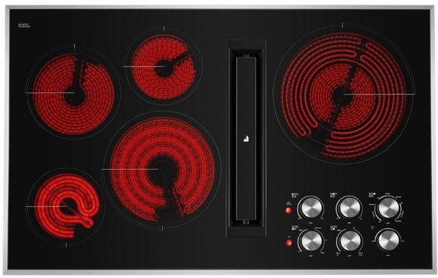 JennAir® 36" Stainless Steel Electric Downdraft Cooktop-2