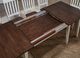 A-America® Toluca Cocoa Bean 3-Leaf Extension Table with Chalk Base-4