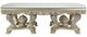 ACME Furniture Sorina Glass Top Dining Table with Antique Gold Base-3
