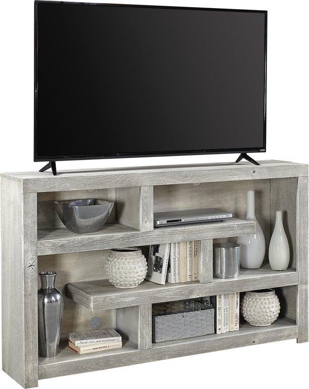 Aspenhome® Avery Loft Limestone 60" Open Display/Console-1